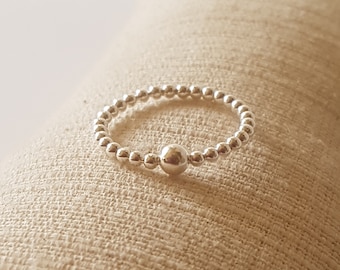 Ball ring 925 sterling silver stacking ring collector ring stacking ring silver ring