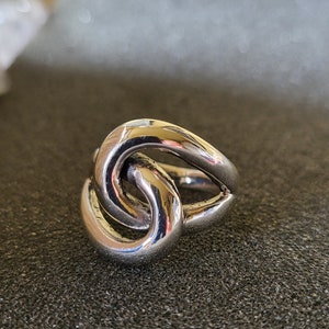 Knotenring Silberring 925er Sterlingsilber Liebe Liebesknoten verschlungen verknotet Knoten Unendlichkeit Verbundenheit Chunky