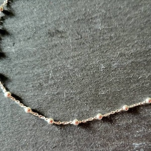 Ball silver chain 925 sterling silver chain fine silver chain beads