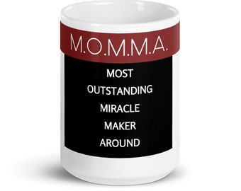 MOMMA Tazza ispiratrice, regalo di apprezzamento della mamma da figlia e figlio