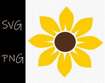 Clipart SVG e PNG di girasoli: natura primaverile ed estiva (download digitale)