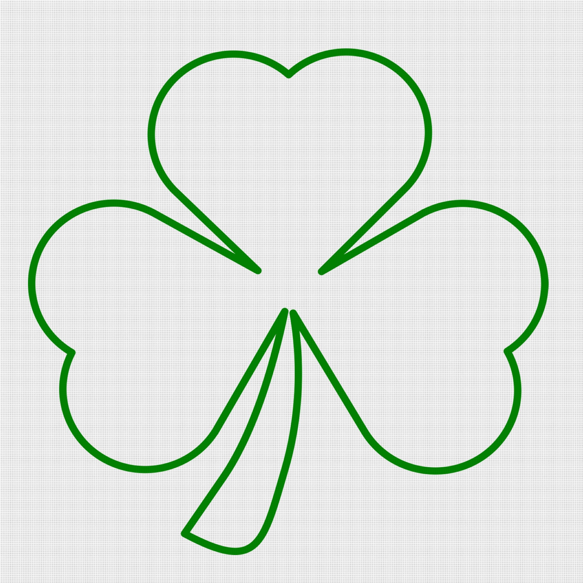Shamrock SVG for Cricut St. Patrick’s Day DXF, PNG, Clipart Clover for