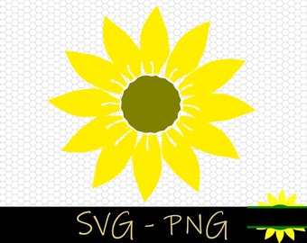 Girasole SVG: Clipart primaverile, file di taglio per magliette e tazze (download digitale)
