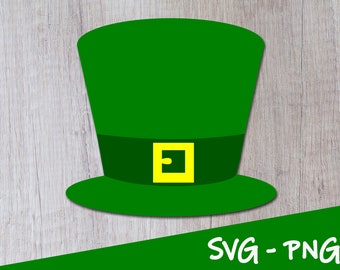 Kapelusz skrzata SVG: Clipart z okazji Dnia Świętego Patryka (pobranie cyfrowe)