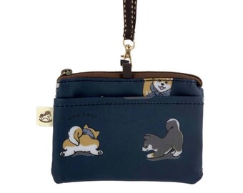 Dog dogs puppy puppies handmade zipper fabric coin change purse card holder