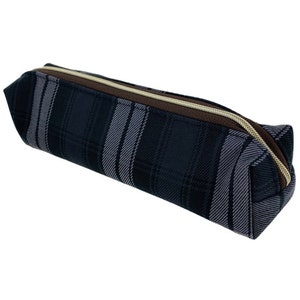Plaid Waterproof Pencil Case Pouch & Makeup Cosmetic Holder Bag, Cute Gift