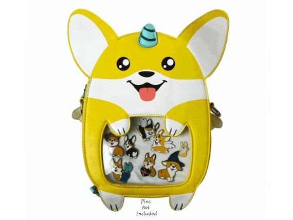 Ita Bag Unicorn Corgi Backpack Shoulder Crossbody Bag, Cute 