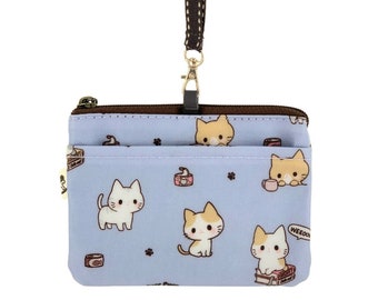 Porte-Monnaie Pièces Papillon Vert – Cuir Microfibre Compact 11,4x10,4 Cm, Fermeture Pression, Motif Bouledogue Coloré