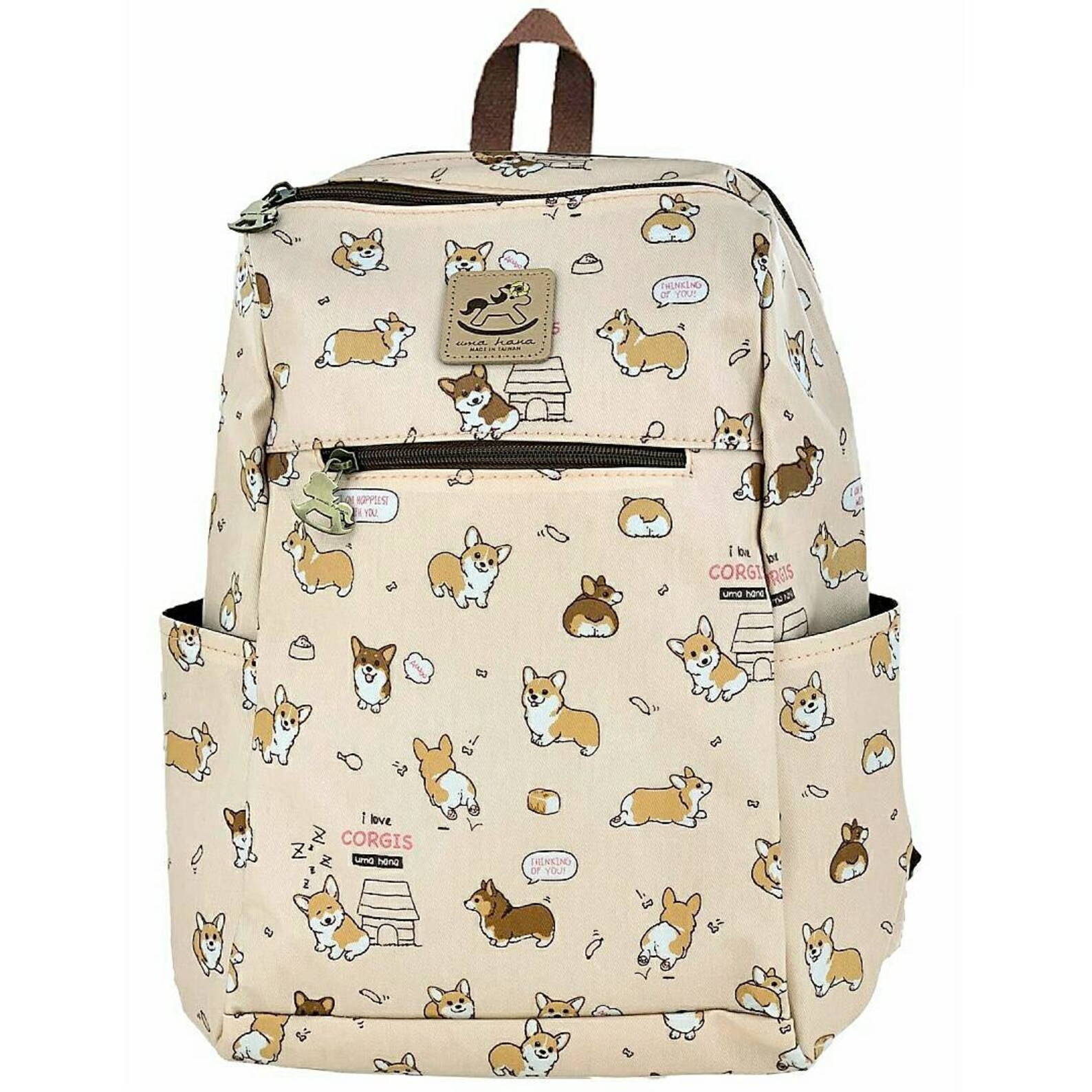 Puppy Waterproof Zipper Backpack Multifunctional Etsy