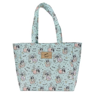 Boba Französische Bulldogge Wasserdicht Medium Schultertasche Handtasche, Süßes Geschenk für Hundeliebhaber, Alltagstasche