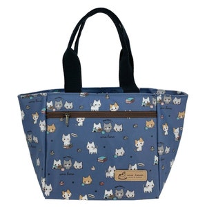 Cat Waterproof Insulated Lunch Tote Cooler Bag, Cute Gift for Kitten Lovers, Casual Everyday Meal Carrier, Perfect for Kids School Food