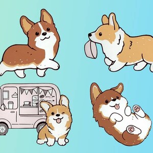 Waterproof Transparent Corgi Die-Cut Sticker, Tearproof, 3D Textured Effect, Cute & Unique Gift for Dog Lovers
