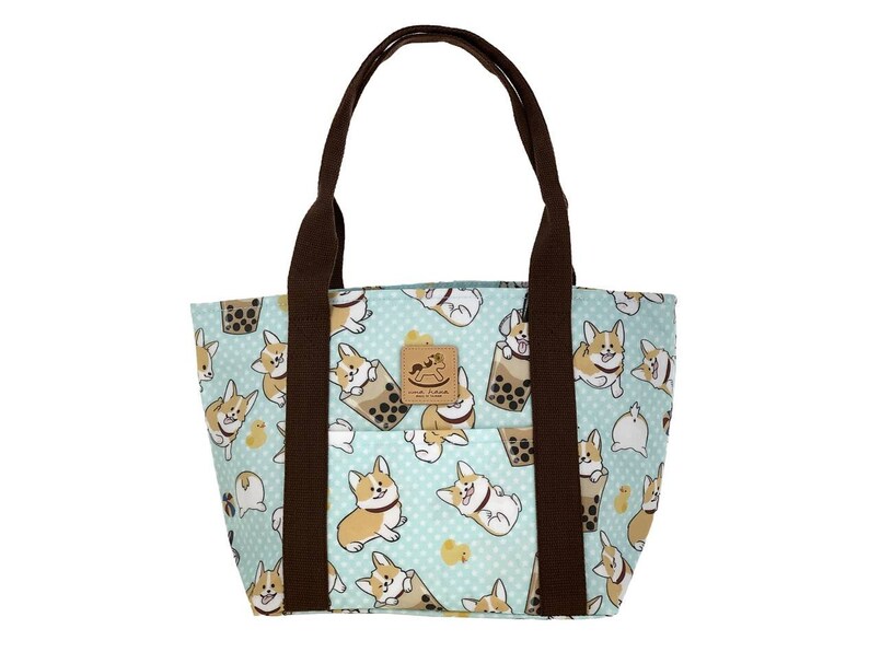 Tote Bags Baby Corgi Cartoon Collection Travel Totes Bag Fashion Handbags Shopping Zippered Tote For Women Waterproof Handbag Tote Bags Baby Corgi Cartoon Collection Travel Totes Bag Fashion Handbags Shopping Zippered Tote For Women Waterproof Handbag