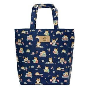 Shiba Inu Wasserdichte Eimer Tote Handtasche, süßes Geschenk für Hundeliebhaber, lässige Alltagstasche