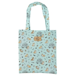Corgis & Kaffee Wasserdicht Große Schultertasche Handtasche, Süßes Geschenk für Hundeliebhaber
