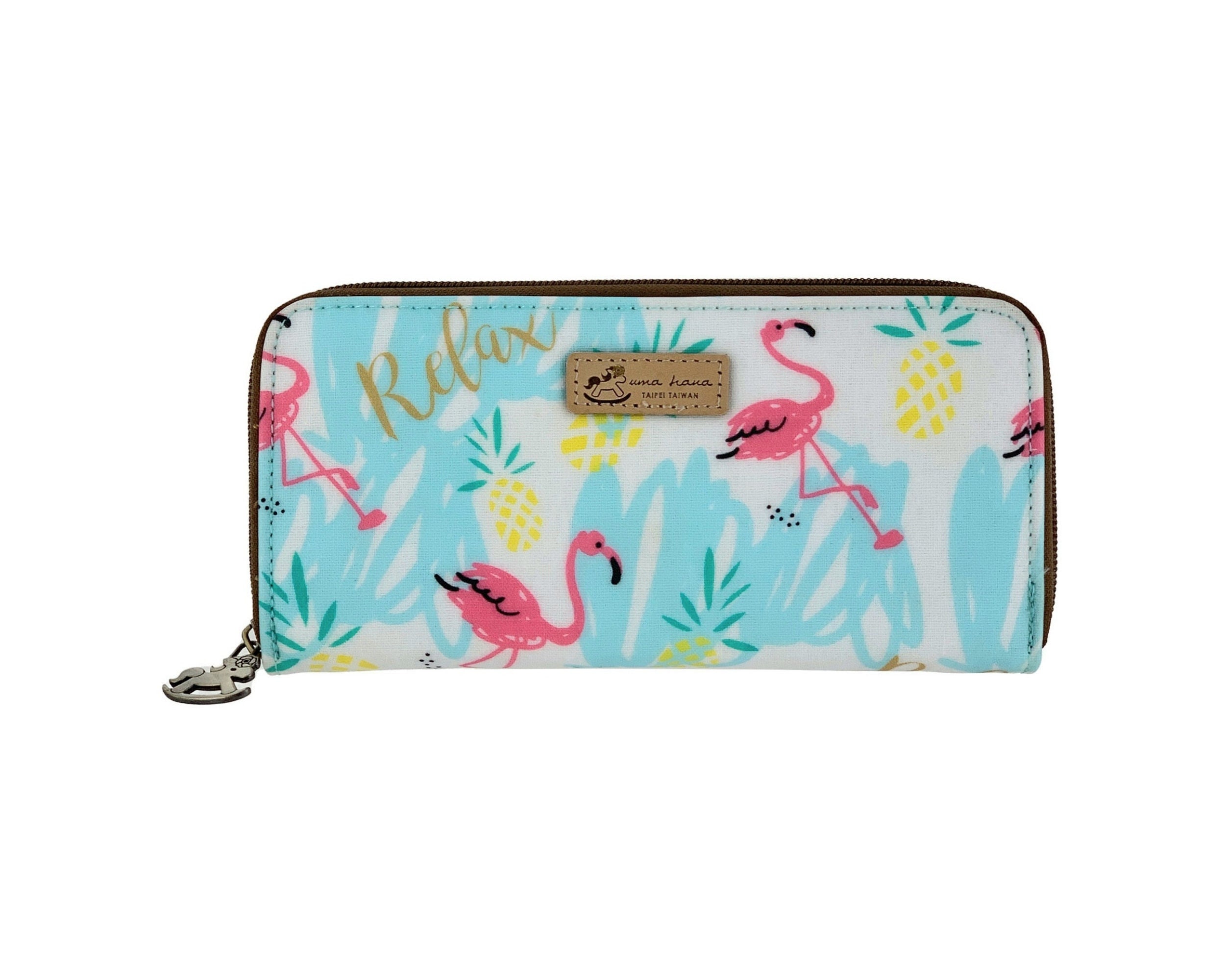 Women's Flamingo Keychain Wallet