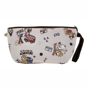 Corgi Puppy Dumpling Cosmetic Makeup Bag, Waterproof, Zipper, Durable, Corgi Butt, Cute, Unique, Gift, Travel, Portable