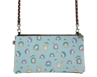Hedgehog Waterproof Long Rectangular Crossbody, Shoulder Bag Purse, Gift for Animal Lovers