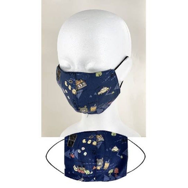 Happy Taiwan Face Mask W/Disposable Filter Pocket Reusable Etsy