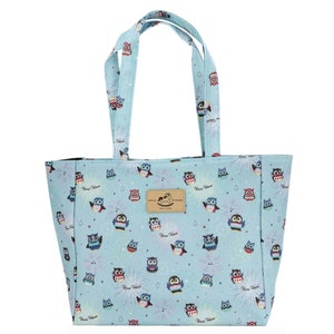 Eule Wasserdichte Mittelgroße Schultertasche Handtasche, Süßes Geschenk für Tierliebhaber, Alltagstasche