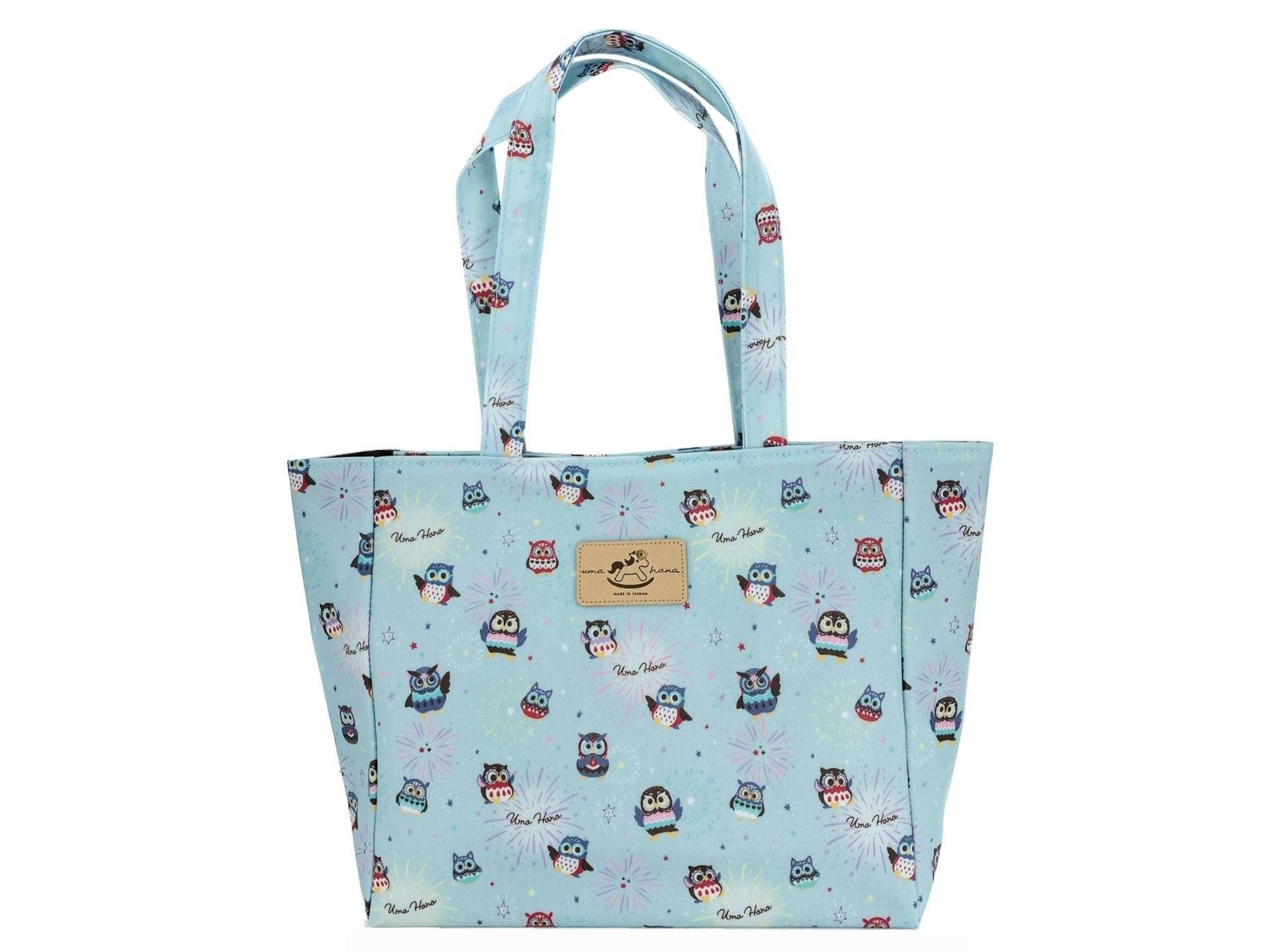 Owl Waterproof Medium Shoulder Tote Handbag, Cute Gift for Animal Lovers, Everyday Bag