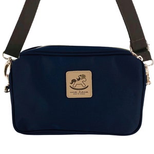 Wasserdichte rechteckige Doppelreißverschluss Crossbody, Umhängetasche Geldbörse, süßes Geschenk für Frauen, lässige Alltagstasche
