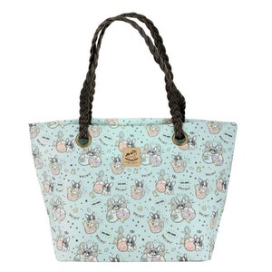 Boba Französische Bulldogge wasserdichte gewebte Schulter Tote Handtasche, süßes Geschenk für Hundeliebhaber, große Kapazität Alltagstasche