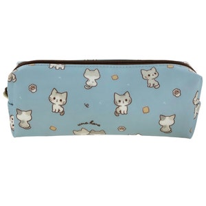 Cat Waterproof Pencil Case Pouch & Makeup Cosmetic Holder Bag, Cute Gift for Kitten Lovers