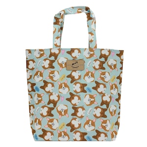 Corgis Wasserdichte Bucket Tote Handtasche, süßes Geschenk für Hundeliebhaber, lässige Alltagstasche