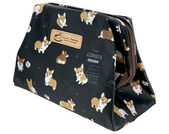 Dabbing Corgi Canvas Coin Purse Retro Wallet Bag with Zip Dabbing Corgi Canvas Coin Purse Retro Wallet Bag with Zip