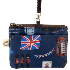 Titular de la tarjeta y monedero de Londres, impermeable, cremallera, duradero, lindo, único, regalo, billetera, dinero