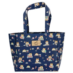 Shiba Inu Wasserdichte Mittelgroße Schultertasche Handtasche, Süßes Geschenk für Hundeliebhaber, Alltagstasche
