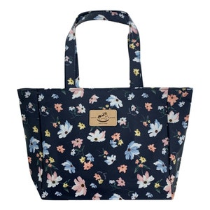 Florale wasserdichte mittlere Schulter Tote Handtasche, süßes Geschenk für Naturliebhaber, Alltagstasche