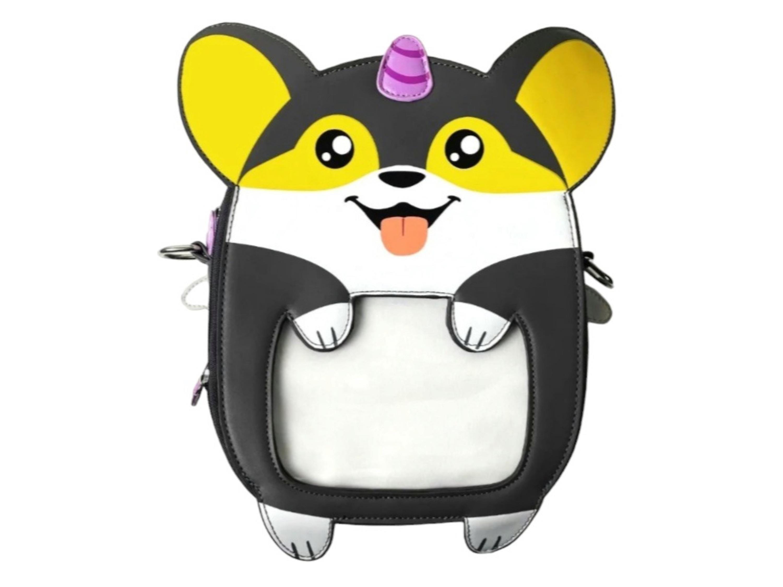 Ita Bag Unicorn Corgi Backpack Shoulder Crossbody Bag, Cute 
