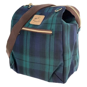 Tartan Plaid impermeable multiusos uso bolso bandolera, mochila, bandolera convertible, bolso multifuncional