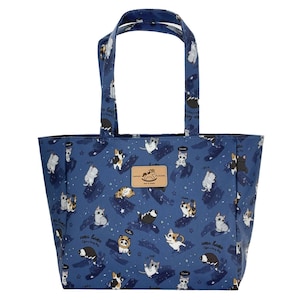 Katzen Yoga Wasserdichte Mittelgroße Schultertasche Handtasche, Süßes Geschenk für Kätzchenliebhaber, Alltagstasche