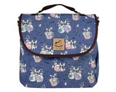 Boba French Bulldog Waterproof Convertible Shoulder Crossbody, Backpack, Handbag, Multi-Functional Triple Use Everyday Messenger Bag