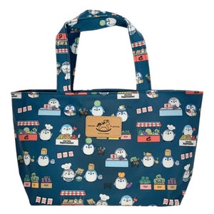 Waterproof Penguin Small Handbag Tote Purse, Cute Gift for Animal Lovers, Casual Everyday Bag