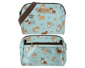 Corgi Waterproof Phone Crossbody Shoulder Bag Purse W Touch Screen Compatible Plastic Zipper Pocket, Cute Gift for Dog Lovers