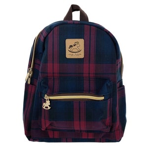 Wasserdichter karierter kleiner Rucksack, leichter Mini Carrier, süßes Geschenk für Frauen, lässige Alltagstasche