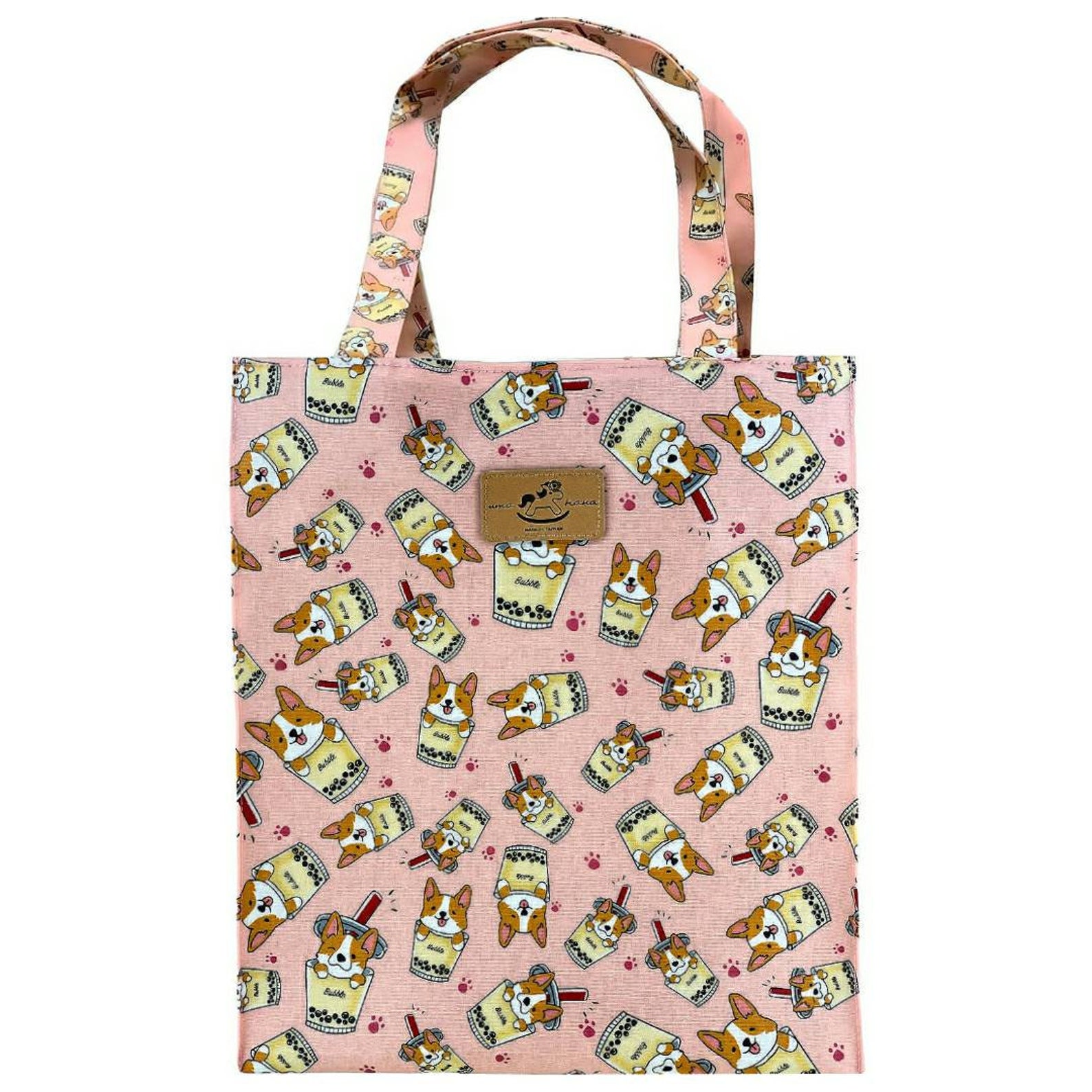 Boba Waterproof Large Shoulder Tote Bag Cute Handmade Etsy UK