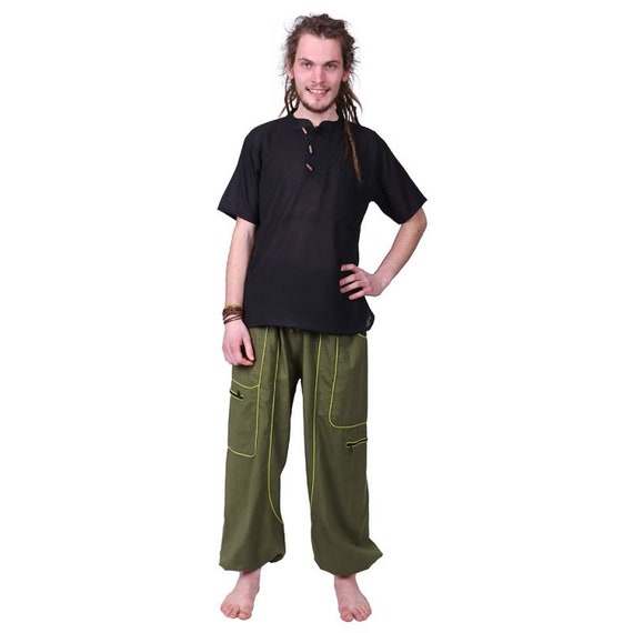 Cotton Pants Men Trousers Loose Fittings Hippi Trousers | Etsy