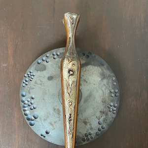 Jarrón turco alto vintage Erzincanlilar hecho a mano, artículos de cobre turco, jarrón, artículos de cobre vintage, decoración turca, jarrón grabado, decoración global