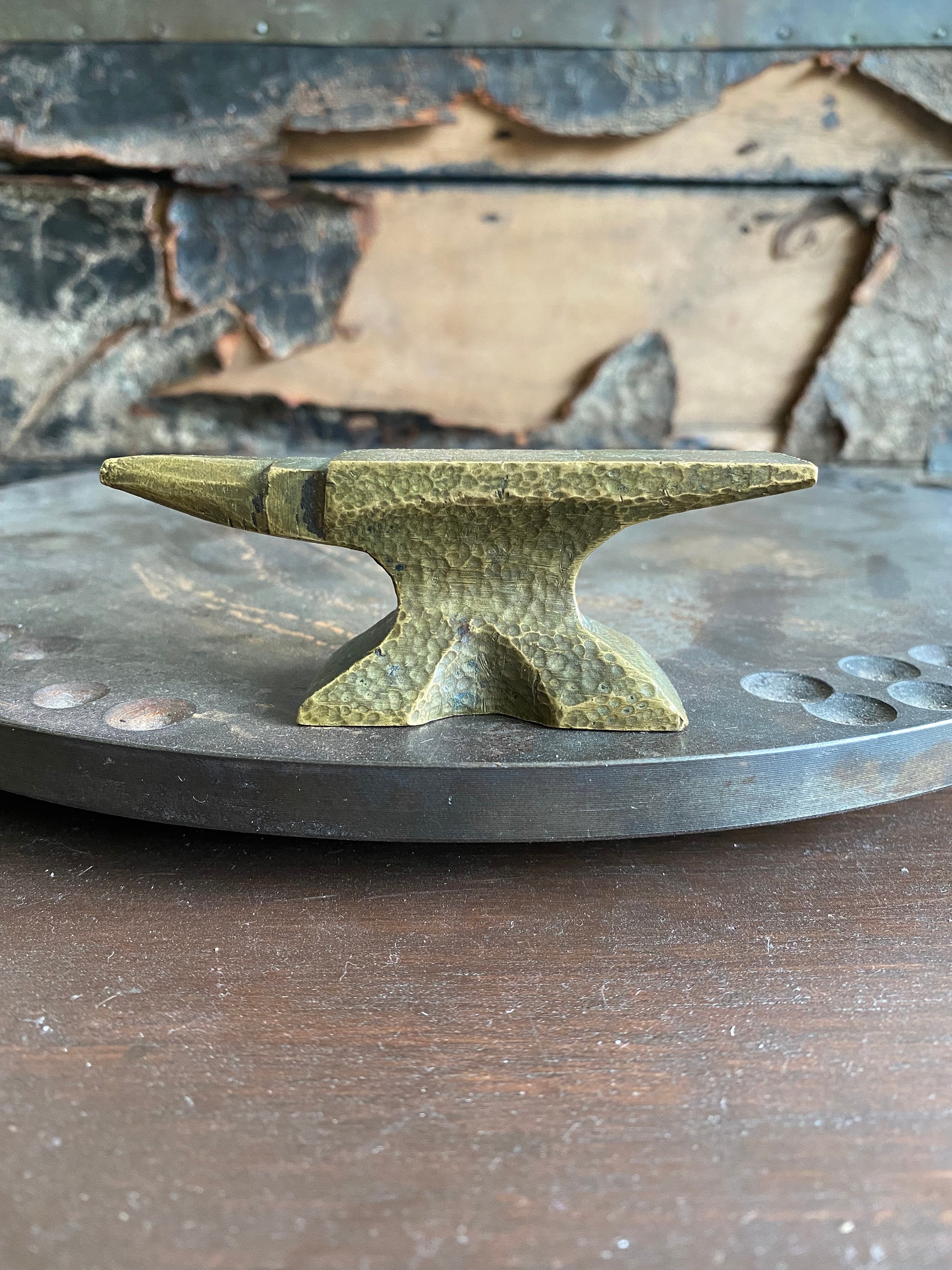 Vintage Miniature Bronze Jeweler's Anvil, Miniature Anvil, Vintage