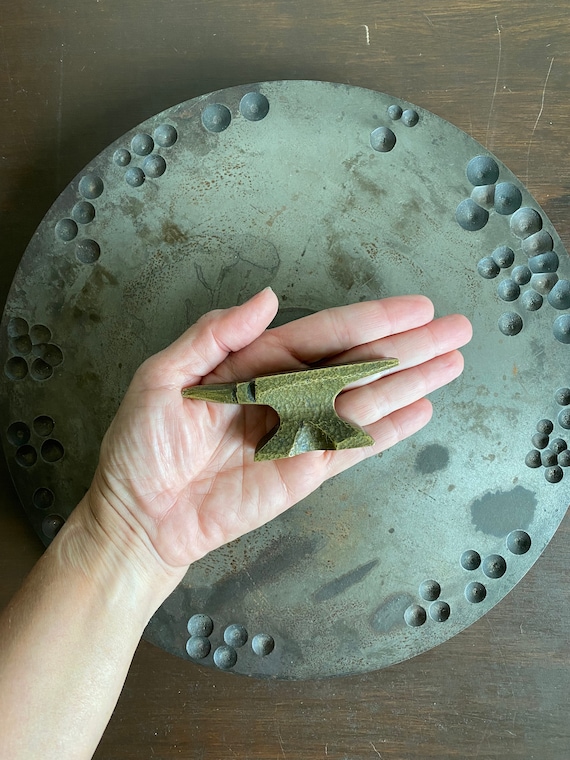 Vintage Miniature Bronze Jeweler's Anvil, Miniature Anvil, Vintage