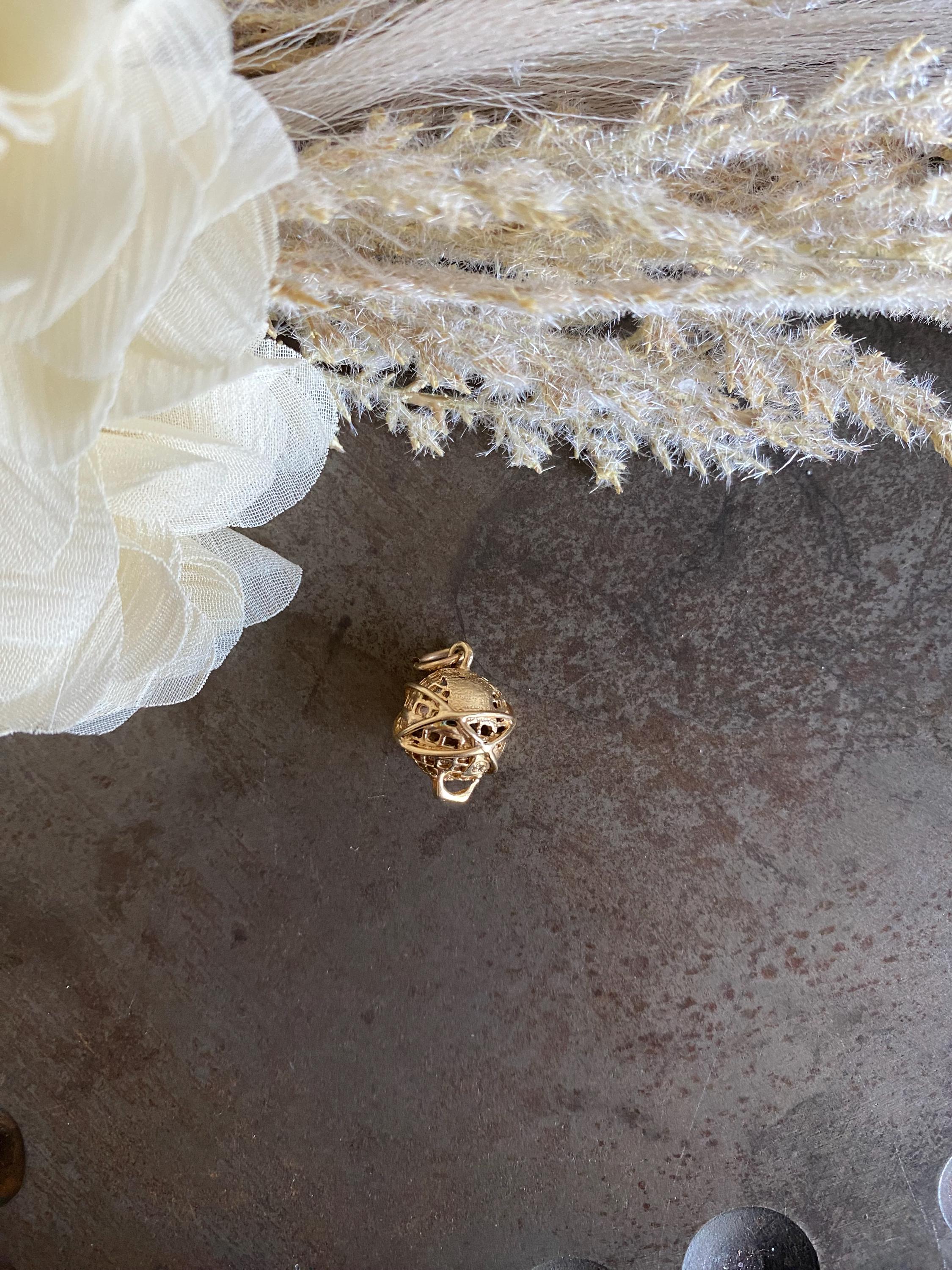 Vintage 14K Gold 1964 World's Fair Unisphere Charm, Solid Gold