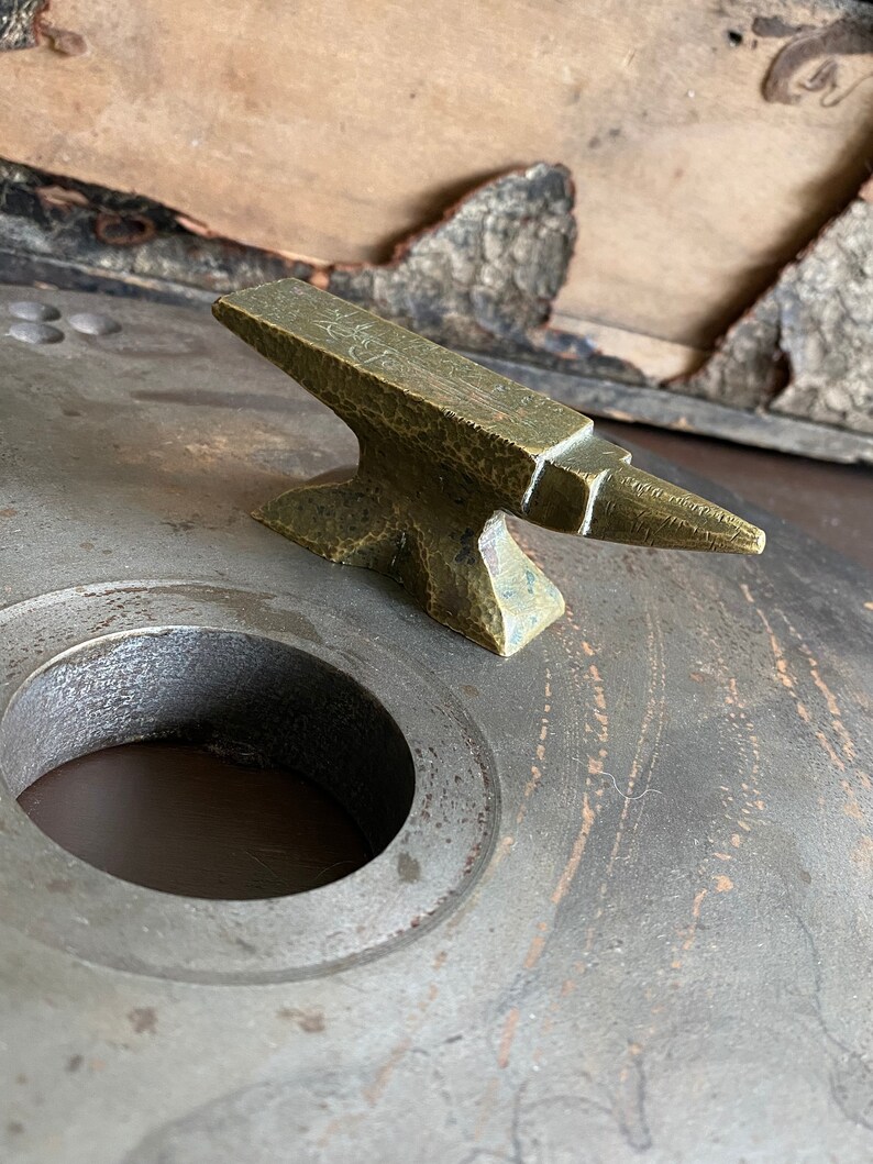 Vintage Miniature Bronze Jewelers Anvil Miniature Anvil | Etsy