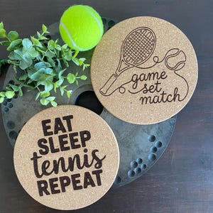 Salvamanteles de tenis, divertido regalo de tenis, decoración de cocina de tenis, regalo para jugadores de tenis, regalo para anfitriones, amante del tenis, liga de tenis, entrenador de tenis