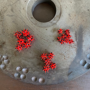 5 piezas. Cuentas de silicona con púas, cuentas rojas/negras, cuentas de silicona, cuentas con púas, cuentas de goma, fabricación de joyas, suministros para joyería (9-RB)