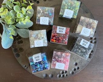 Perlenkasten, verschiedene Glas- und Acrylperlen, gemischte Perlen, Schmuckherstellung, Basteln, DIY, Geburtstagsparty-Spaß